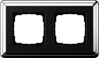 Установочная рамка Gira ClassiX Хром-черный