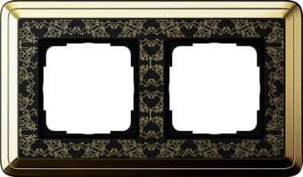 Установочная рамка Gira ClassiX Art латунь-черный