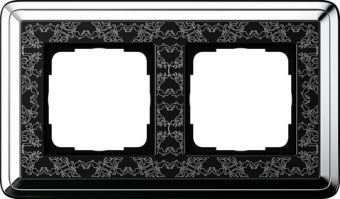 Установочная рамка Gira ClassiX Art Хром-черный