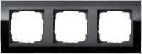 Установочная рамка Gira Event Clear Черного цвета с промежуточной рамкой "антрацит"