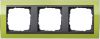 Установочная рамка Gira Event Clear Зеленого цвета с промежуточной рамкой "антрацит"