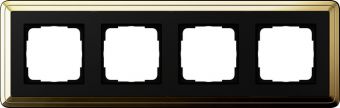 Установочная рамка Gira ClassiX латунь-черный