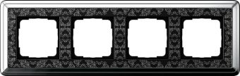 Установочная рамка Gira ClassiX Art Хром-черный