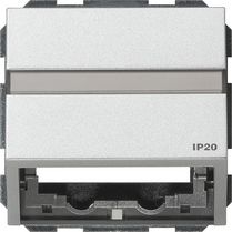 Накладка с опорной пластиной для розеток средств связи