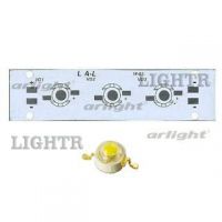 Плата 100x25-3Е-MONO Emitter (3x LED, 724-67)