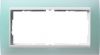 Установочная рамка Gira Event Opaque Салатового цвета с промежуточной рамкой белого глянцевого цвета