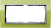 Установочная рамка Gira Event Clear Зеленого цвета с промежуточной рамкой "алюминий"