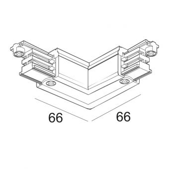 TRACK CORNER 90° OUT A