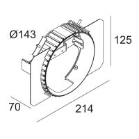 MOUNTING KIT SKELP TRIMLESS