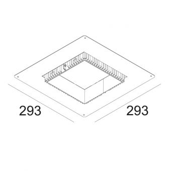 GRID IN TRIMLESS 1 MOUNTING KIT LARGE