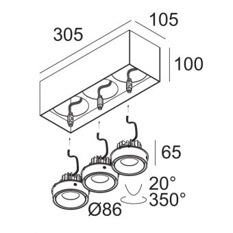 MINIGRID ON 3 BOX ED8 W
