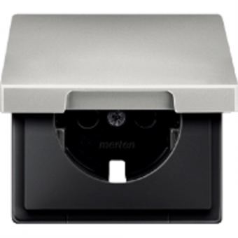 ЦЕНТР.ПЛАТА С КР.Д/МЕХ.РОЗ.SCHUKO СТАЛЬ