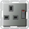 Розетка British Standard (BS 1363) 13 A 250 В~, отключаемая, с затвором