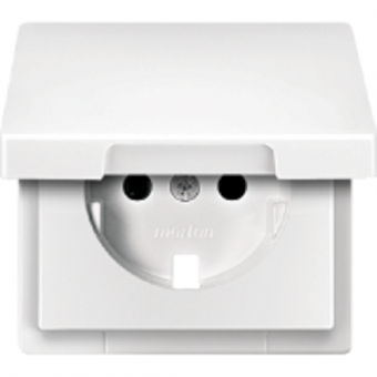 ЦЕНТР.ПЛАТА С КР.Д/МЕХ.РОЗ.SCHUKO БЕЛЫЙ