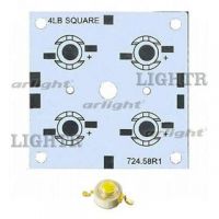 Плата 52x52-4E MONO Emitter (4x LED, 724-58)