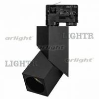 Светильник LGD-TWIST-TRACK-4TR-S60x60-12W Warm3000 (BK, 30 deg)
