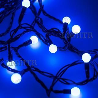 Светодиодная гирлянда ARD-BALL-CLASSIC-D13-10000-BLACK-100LED синий (230V, 7W)