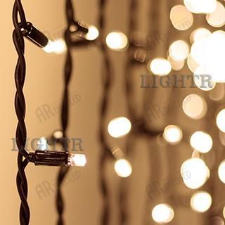 Светодиодная гирлянда ARD-CURTAIN-PRO-2000x3000-BLACK-760LED-STD WARM (230V, 70W)