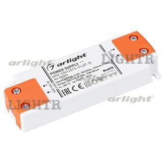 Блок питания ARV-SN12015-FLAT-B (12V, 1.25A, 15W)