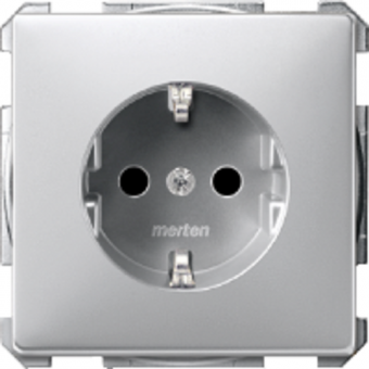 МЕХ-М РОЗ.SCHUKO С ВИНТ.ЗАЖИМ.АЛЮМИНИЙ