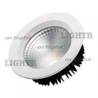 Светодиодный светильник LTD-145WH-FROST-16W Warm White 110deg