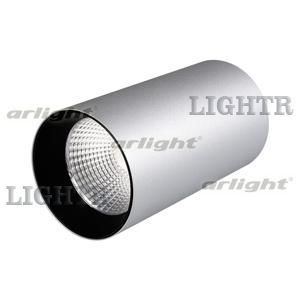 Светильник накладной SP-POLO-R85-1-15W Day White 40deg (Silver, Black Ring)