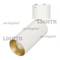 Светильник SP-POLO-SURFACE-FLAP-R65-8W Warm3000 (WH-GD, 40 deg)