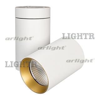 Светильник SP-POLO-SURFACE-TURN-R85-15W Warm3000 (WH-GD, 40 deg)