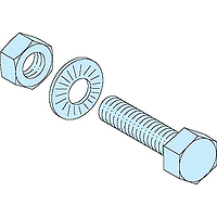 20 БОЛТОВ M8 Х 45 ММ