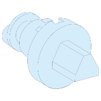ВТУЛКА С ТРЕУГОЛЬНЫМ ШТЫРЁМ ДЛЯ РУЧКИ, 7 ММ, IP55
