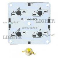 Плата 50x50-4E MONO Emitter (4x LED, A.144-03)