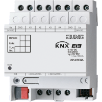 KNX аналоговый вход 4 группы, 2214 REG A