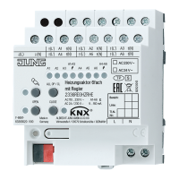 KNX актуатор отопления, 6 групп, 2336 REG HZR HE