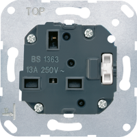 Switched socket insert, British Standard 1363, 3171 EINS