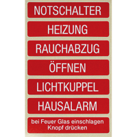 Adhesive labels with inscription, 60 FO