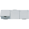 SCHUKO®-розетка, 3-ная, 16 A / 250 В ~, 623 W