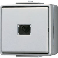 1-gang push-button 10 A / 250 V ~ (without lens), 633-2 W