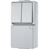 SCHUKO® socket 16 A / 250 V ~with 2-gang switch 10 AX / 250 V ~, 675 W