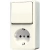 SCHUKO®-розетка 16 A / 250 B ~ с универсальным выключателем 10 AX / 250 B ~, 676 A