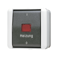 Выключатель одноклавишный, «Heizung» 10 AX / 250 В ~, 802 HW
