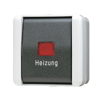 Выключатель одноклавишный, «Heizung» 10 AX / 250 В ~, 806 HW