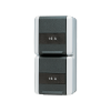 2-gang SCHUKO® socket 16 A / 250 V ~, 822 NAW