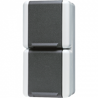 2-gang SCHUKO® socket 16 A / 250 V ~, 822 W