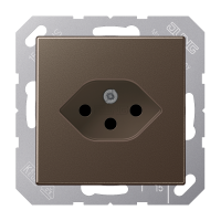 1-gang socket, Swiss system, type 13, A 1520-13 BF SEV MO