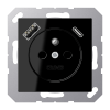Розетка, франко-бельгийской системы, c USB зарядным устройством, A 1520 F-15 CA SW