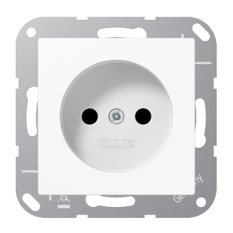 Socket, 2-pole without earth 16 A / 250 V ~, A 511 NKI WW