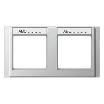 Рамка с полем для надписи 17 x 54 мм для горизонтальной установки, A 5820 NA AL