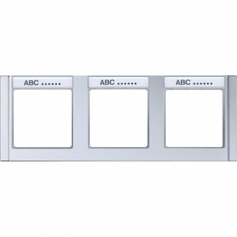 Рамка с полем для надписи 17 x 54 мм для горизонтальной установки, A 5830 NA AL