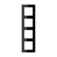 JUNG Рамка 4-кратная; черная