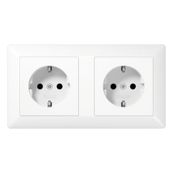 SCHUKO®-розетка для кабельных каналов 16 A / 250 B ~, AS 1522 WW
